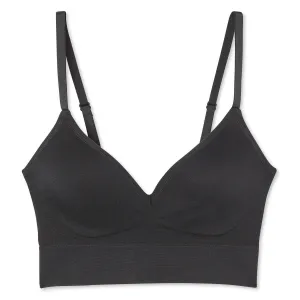 New George Women's Moulded Padded Seamless Bra, Black, Sz Large!