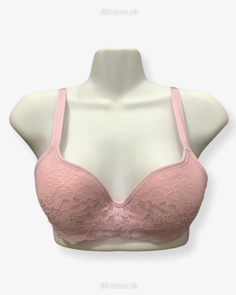 New Stylish Imported Stocklot Branded  Net Pushup Bra - Underwired Bra- Padded Bra - Pack of 2