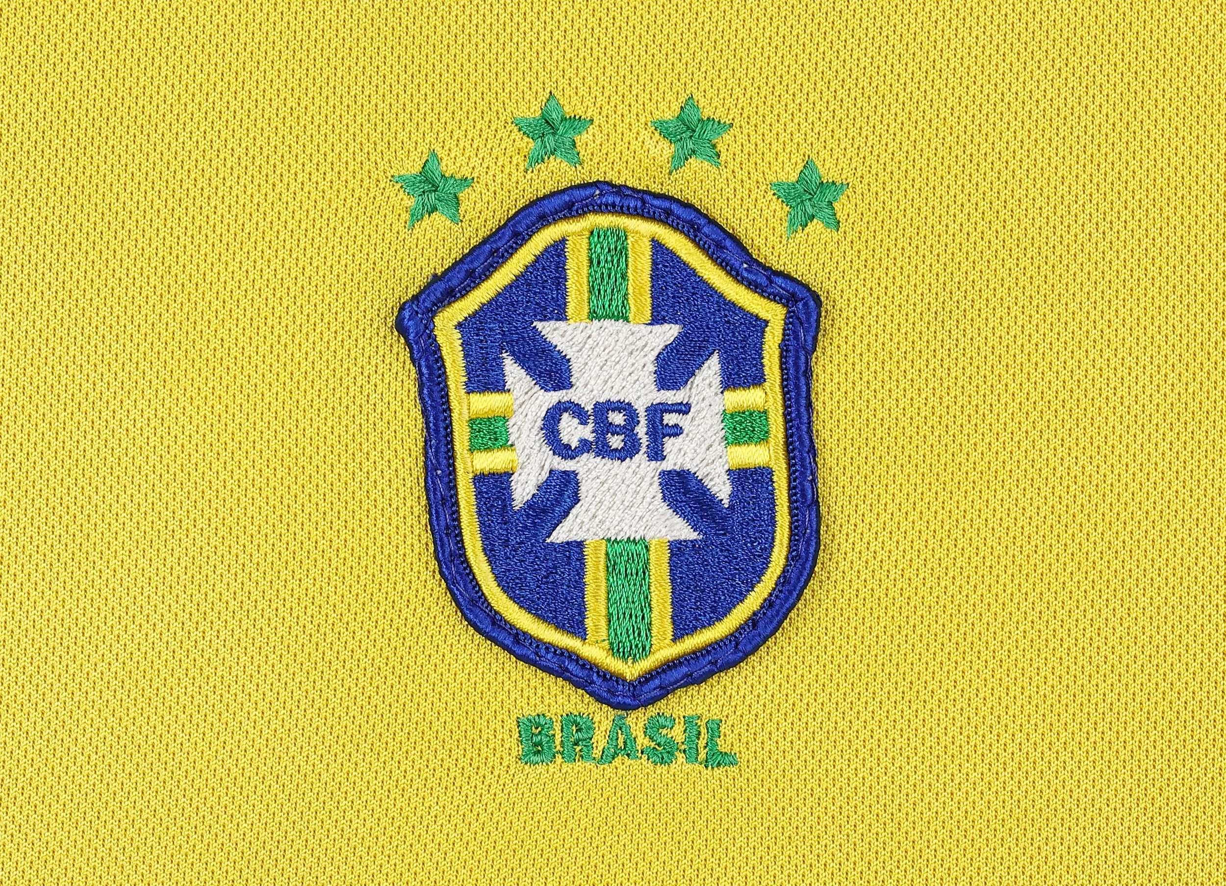 Nike Brazil 1998 Home Football Shirt - Yellow - M