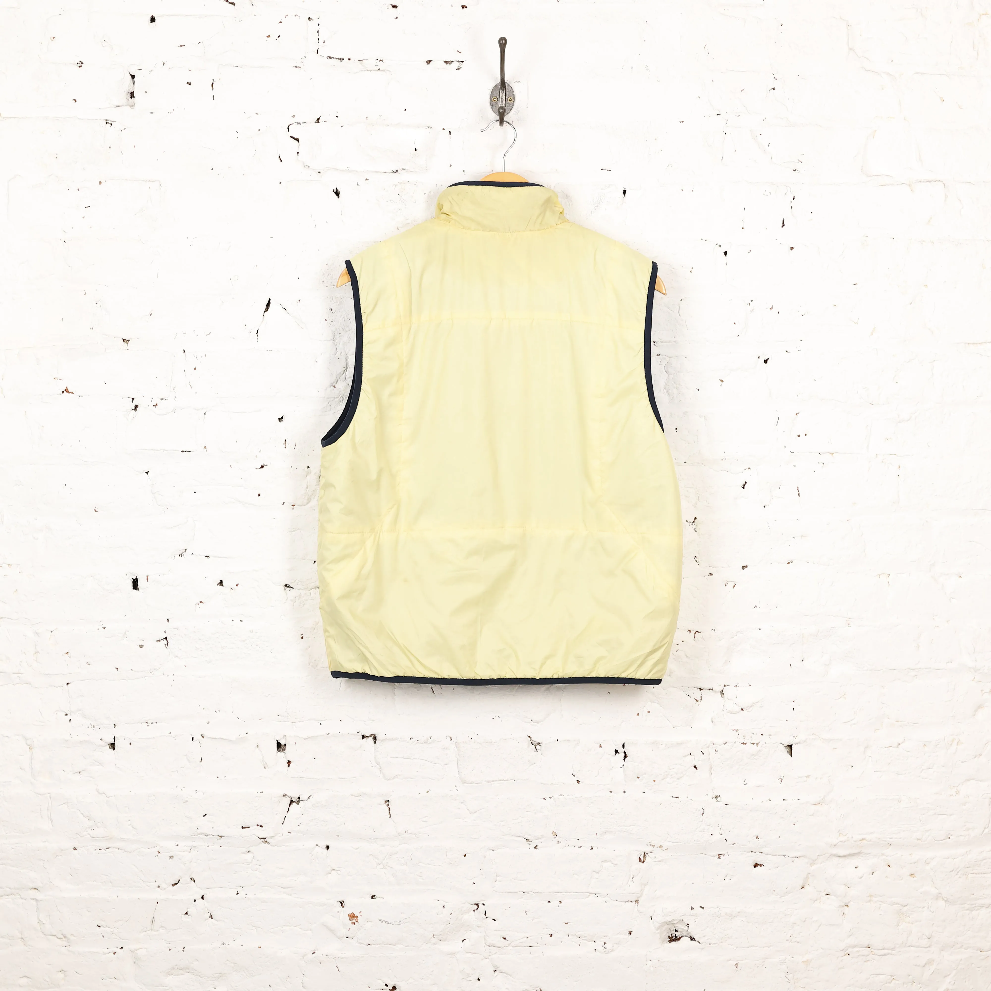 Nike Reversible Fleece Gilet Bodywarmer Jacket - Yellow/Blue - S
