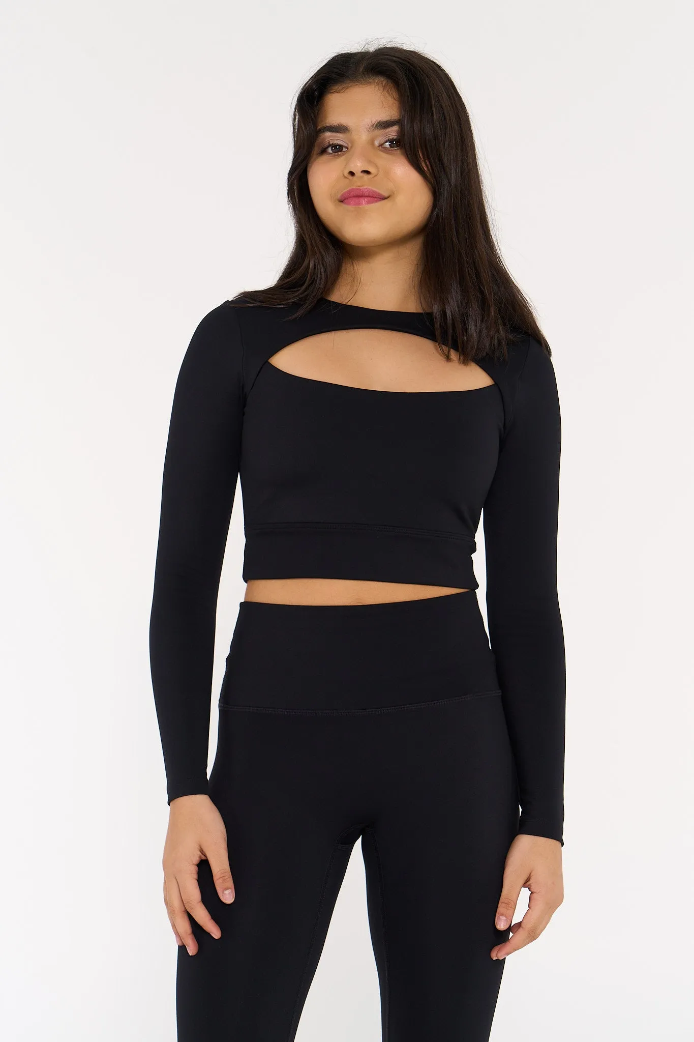 Noir Black Lolly Crop