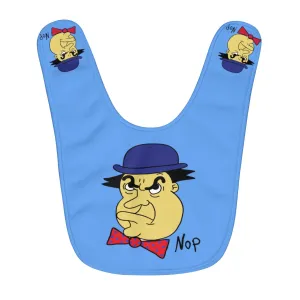 Nop light blue Fleece Baby Bib