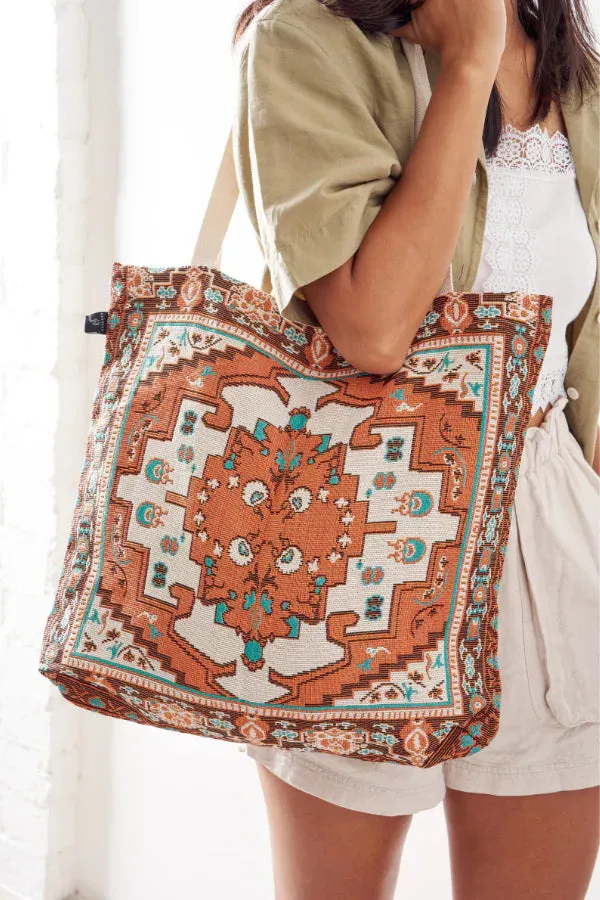 'Norwegian Wood' Woven Tote Bag