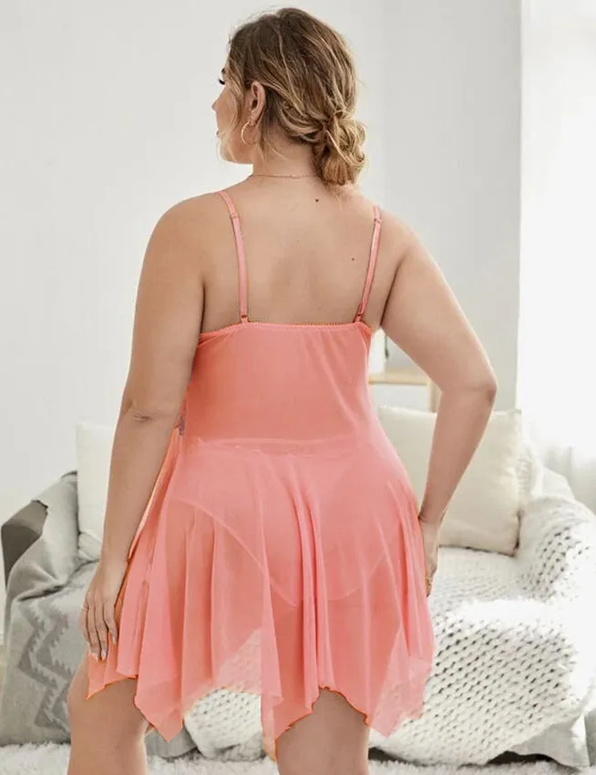Now Flower Decoration Loose Comfortable Open Front Babydoll Egypt