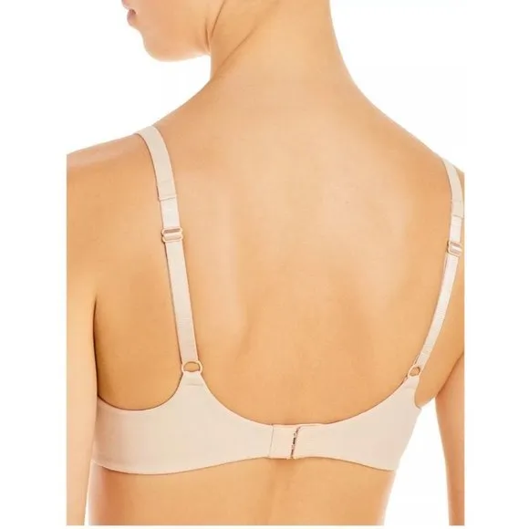 NWOT Wacoal How Perfect Contour Wireless sand Beige Bra SIZE 34D