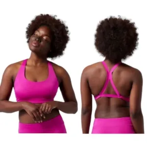 NWT Athleta Pink Malibu Bikini Top size Medium