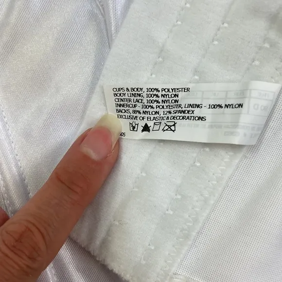 NWT Va Bien 34D Strapless Bustier 6363 White