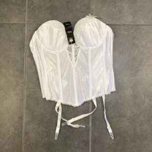 NWT Va Bien 34D Strapless Bustier 6363 White