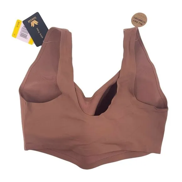 NWT Wacoal Wire Free Lightly Padded Bra in Tan Size Medium D/DD