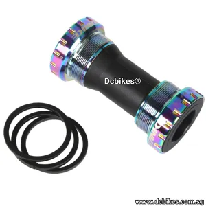 Oil Slick Threaded 68mm | 73mm MTB Rainbow Bottom Bracket BB BSA For 24mm Crank