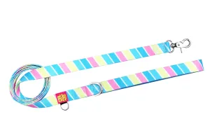 Oishi (blue stripes) lead