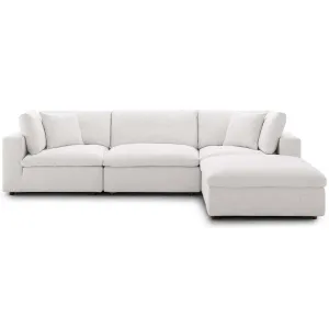 On A Cloud Sectional - Cream Linen