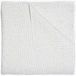 Organic Hand Stitched Moss Quilt