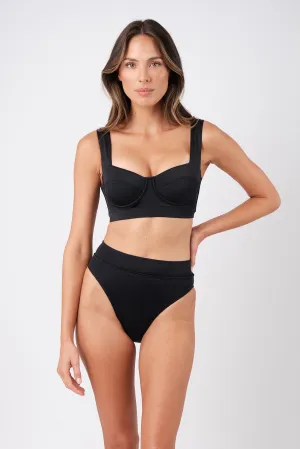 Original Bustier Balconette Bikini Bralette BLACK