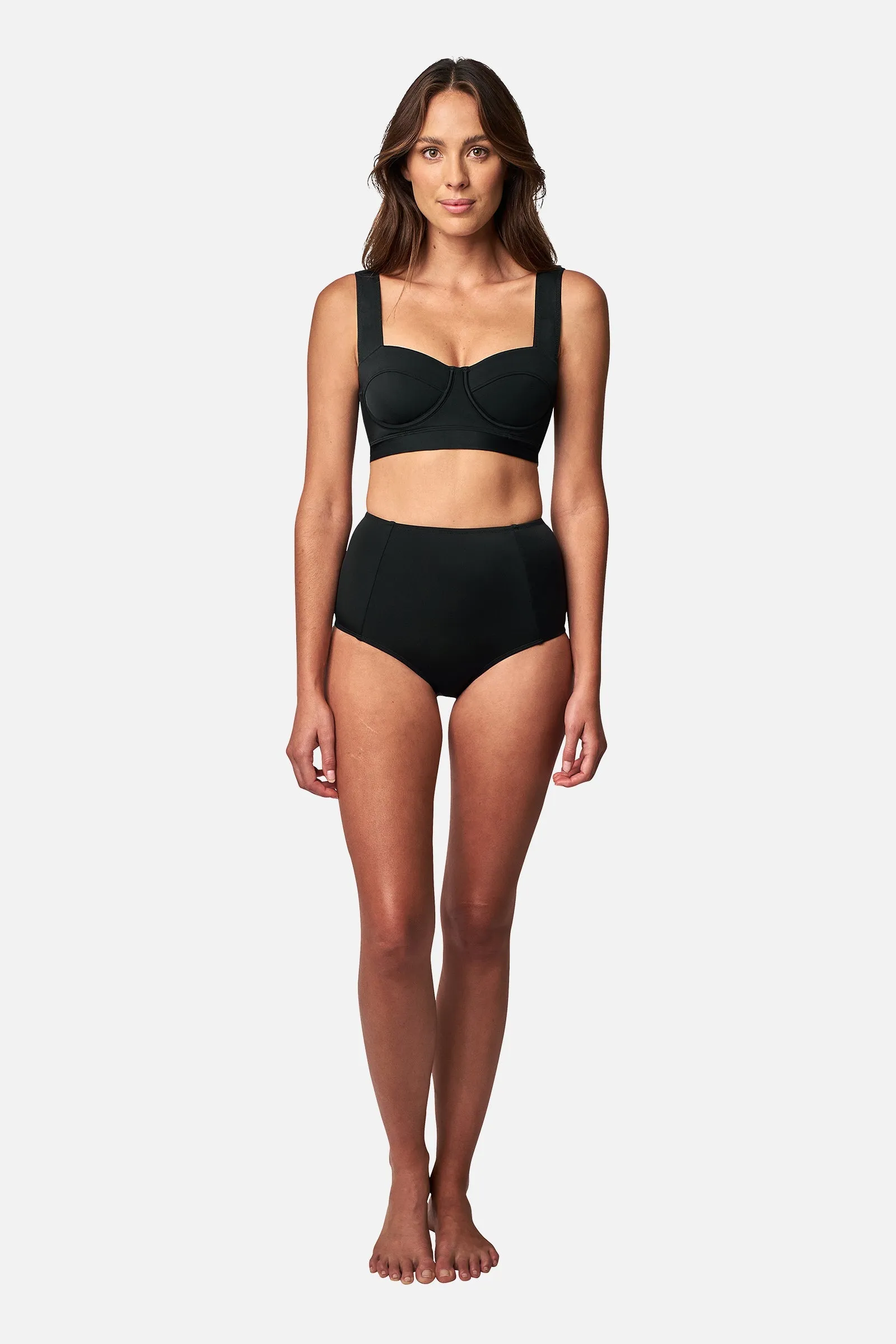 Original Bustier Balconette Bikini Bralette BLACK