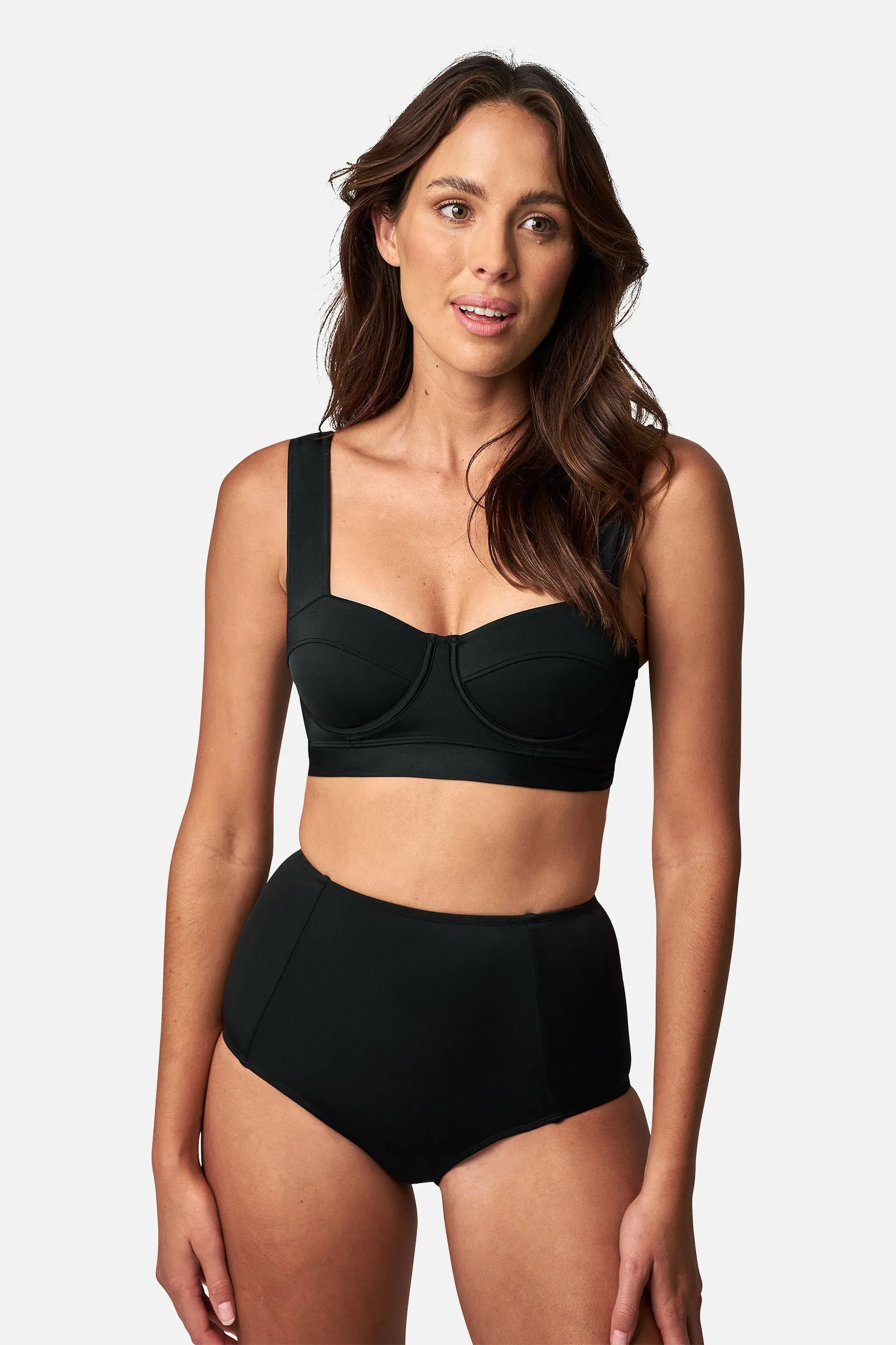 Original Bustier Balconette Bikini Bralette BLACK