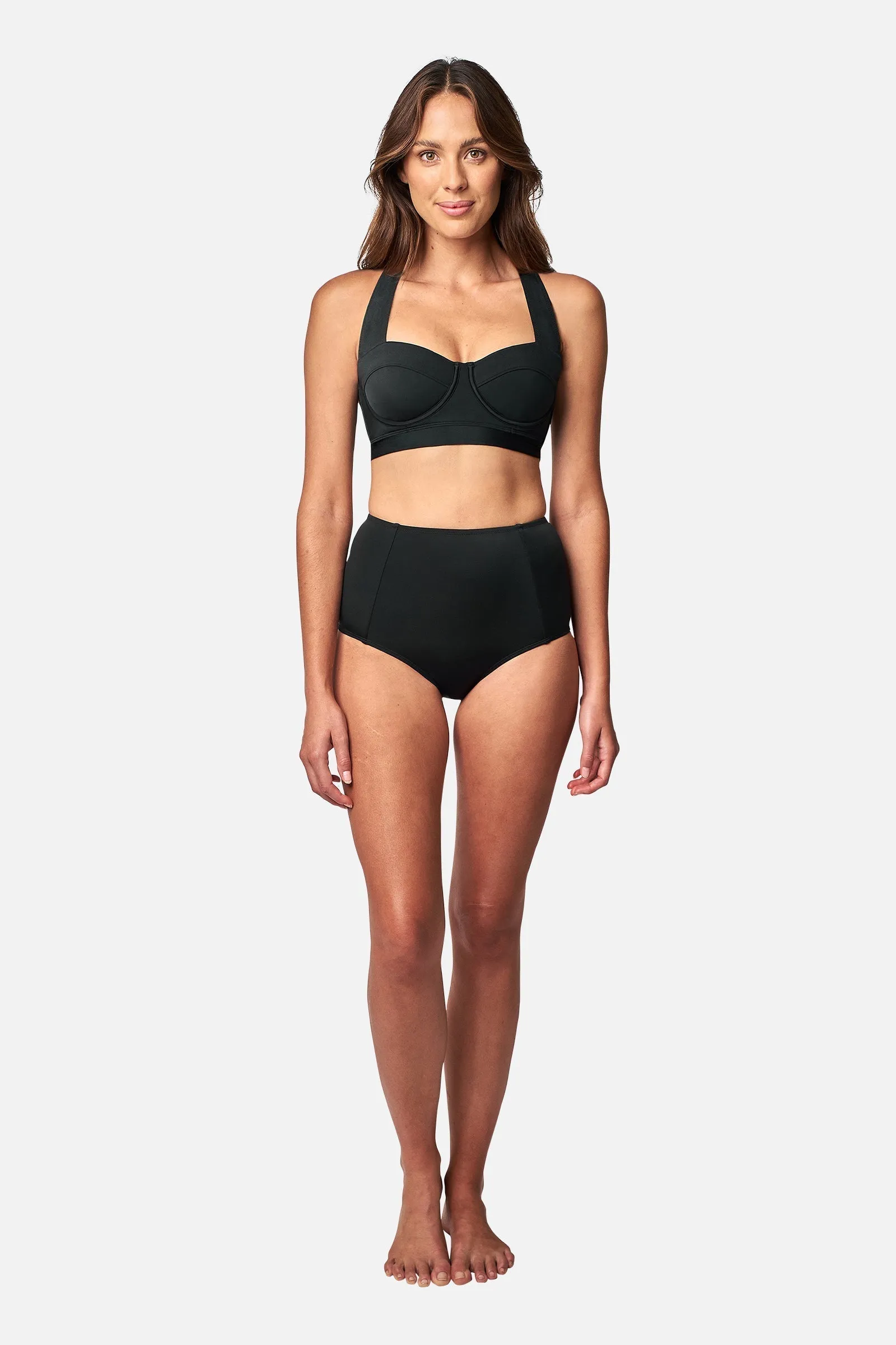 Original Bustier Balconette Bikini Bralette BLACK