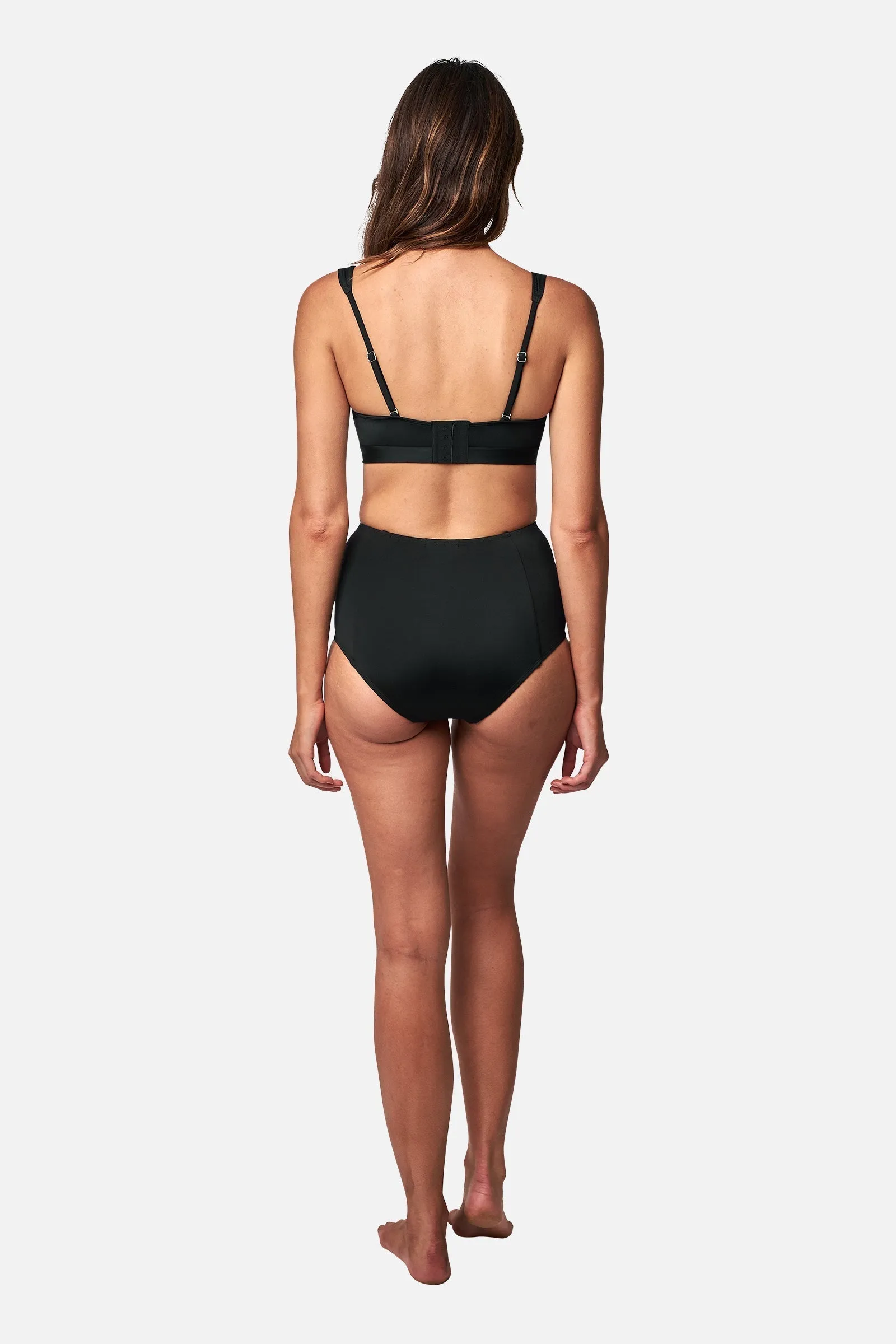 Original Bustier Balconette Bikini Bralette BLACK