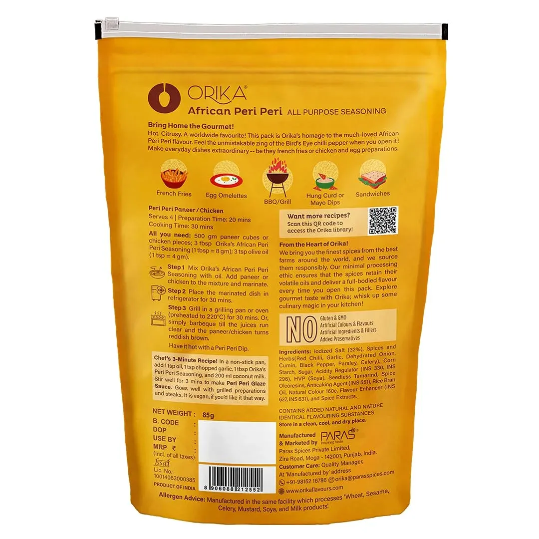 Orika African Peri Peri All Purpose Seasoning, 85g