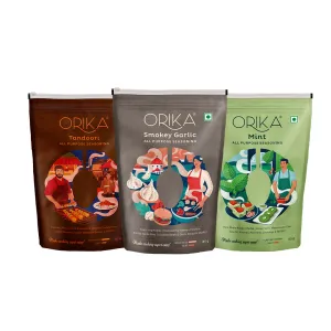 Orika Barbeque Combo, (Tandoori, Smokey & Mint Seasoning), (Pack of 3)