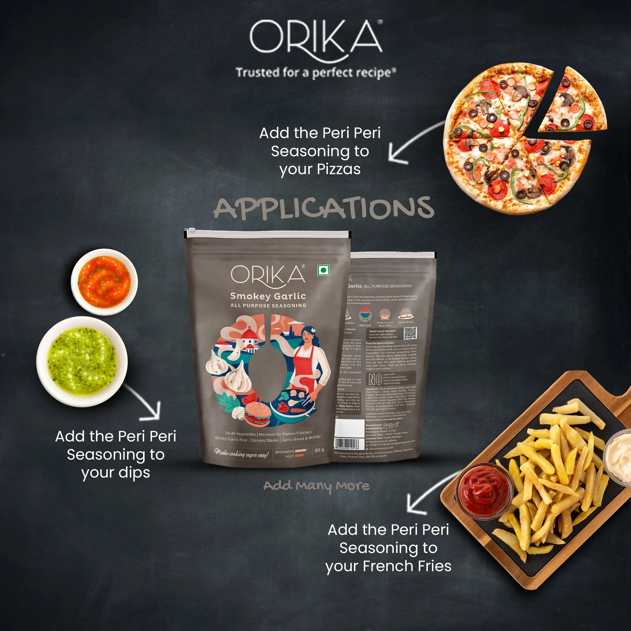 Orika Smokey Garlic All Purpose Seasoning, 85g