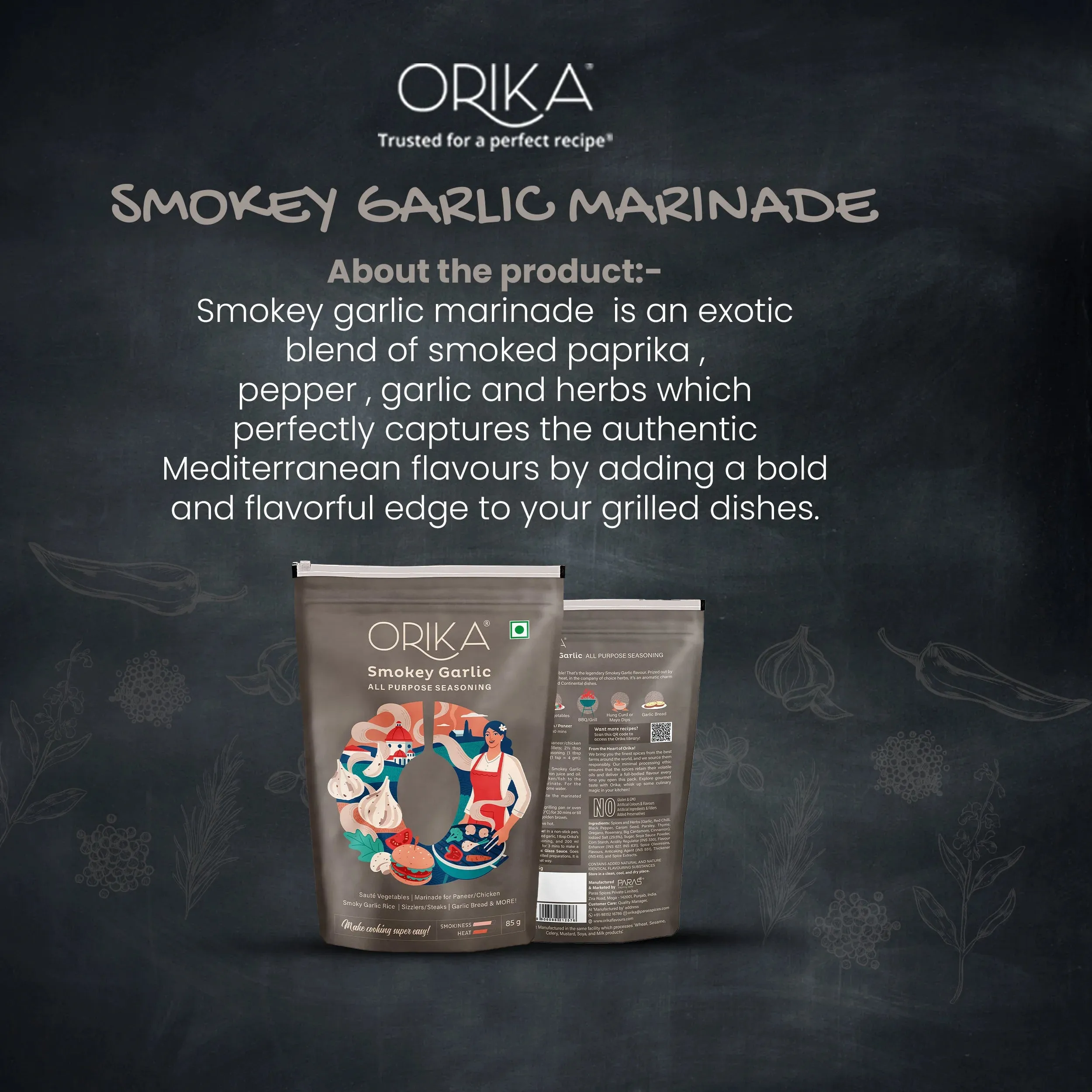 Orika Smokey Garlic All Purpose Seasoning, 85g