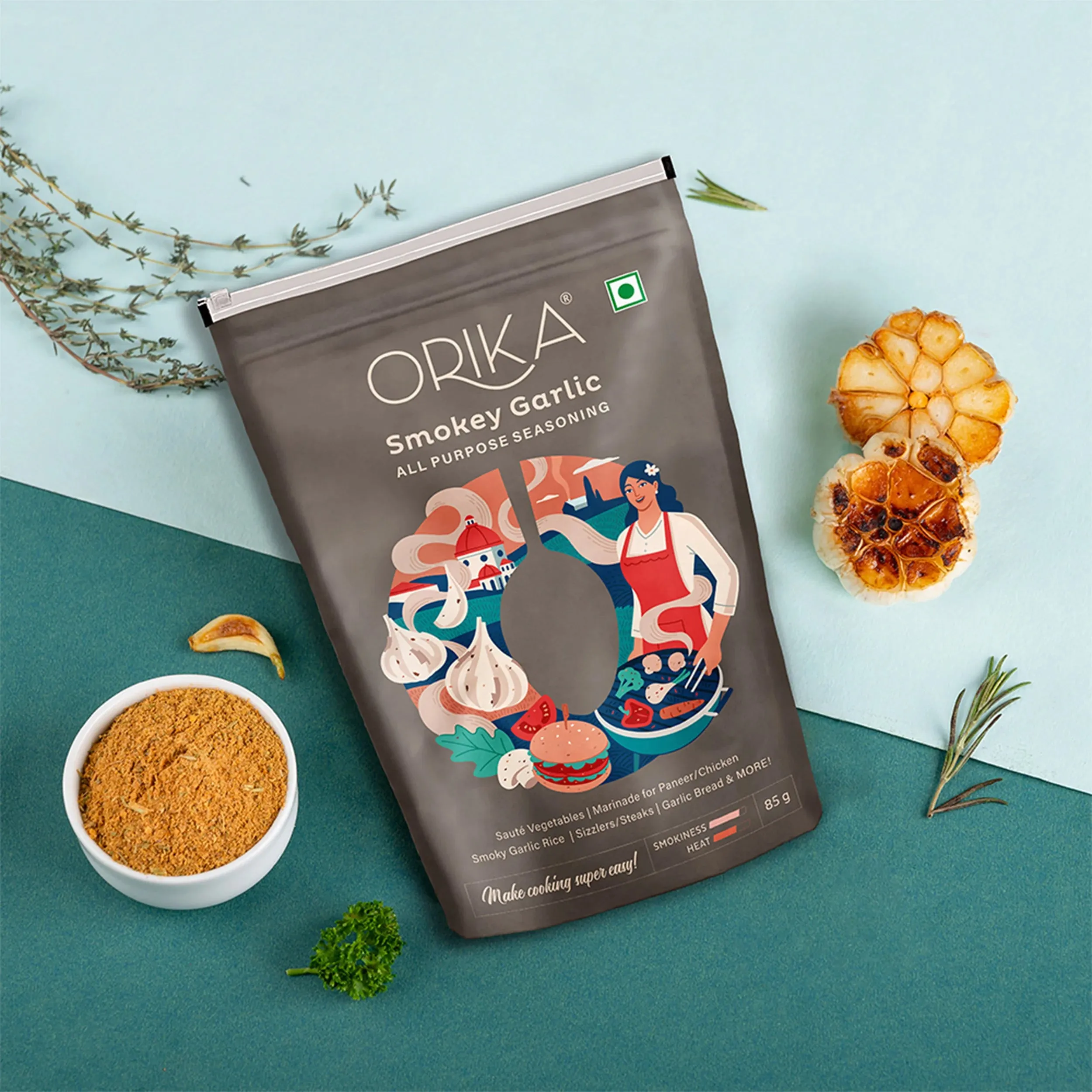 Orika Smokey Garlic All Purpose Seasoning, 85g
