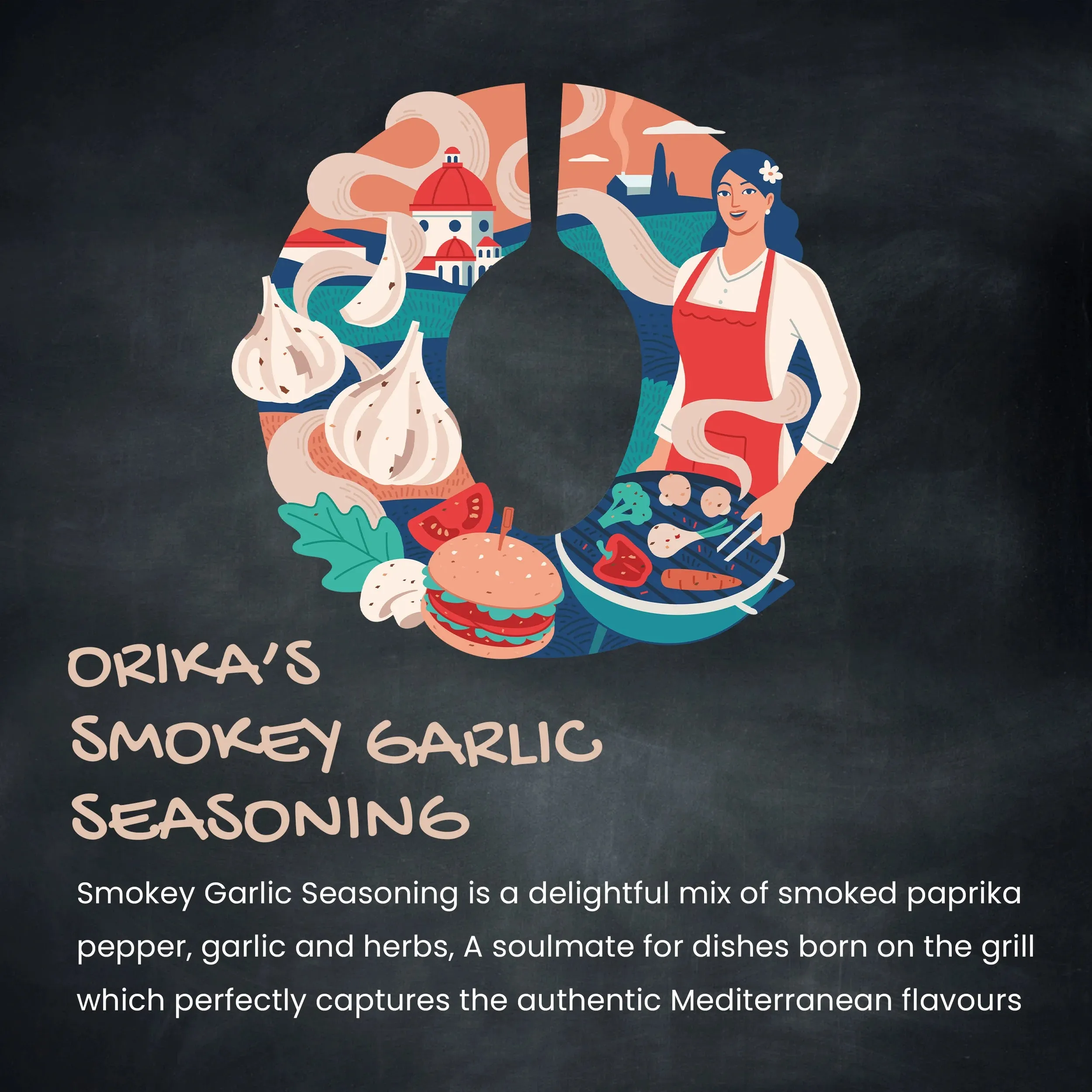 Orika Smokey Garlic All Purpose Seasoning, 85g