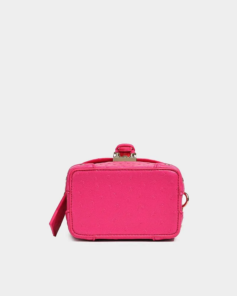 Ostrich Mini Tote Bag in Pink