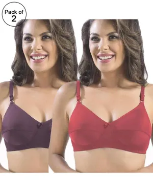 Pack of 2 -  Sonari Loreal Bra - Non Padded Non Wired - Imported Bra - Random Colors