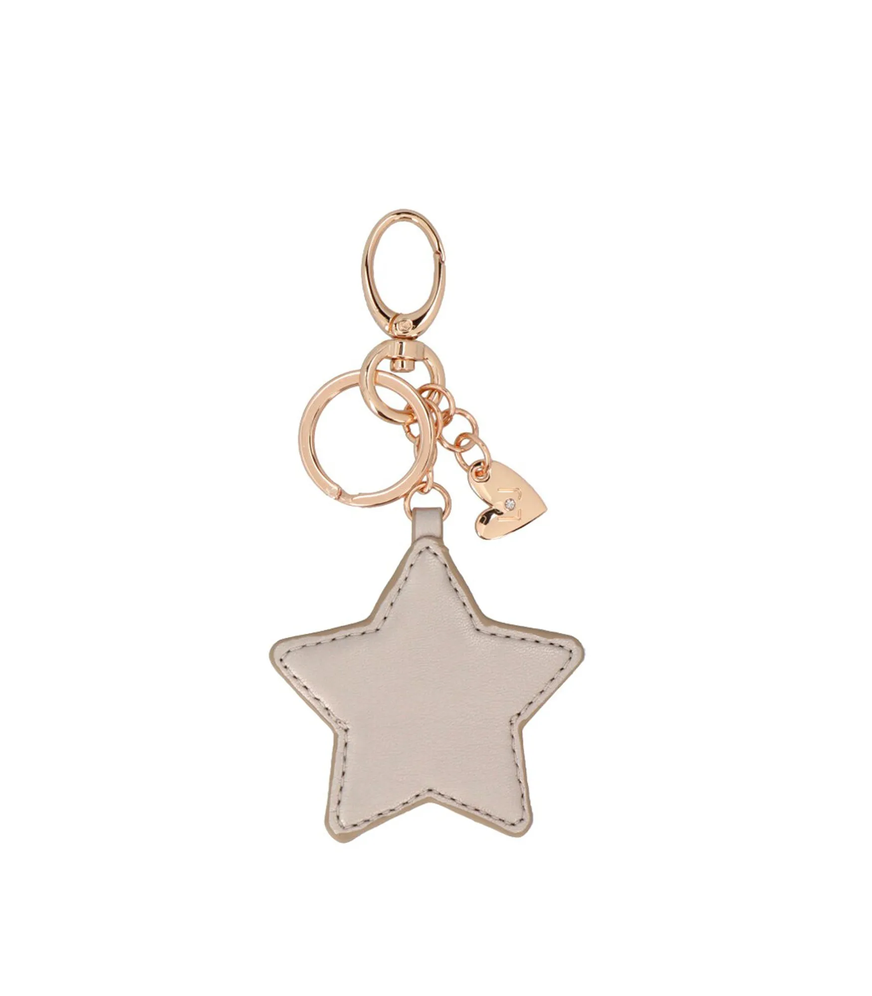 Padded Star Keyring - Gold