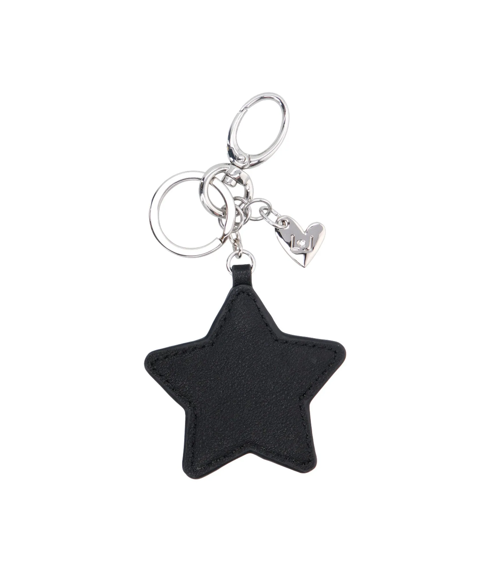 Padded Star Keyring - Nero