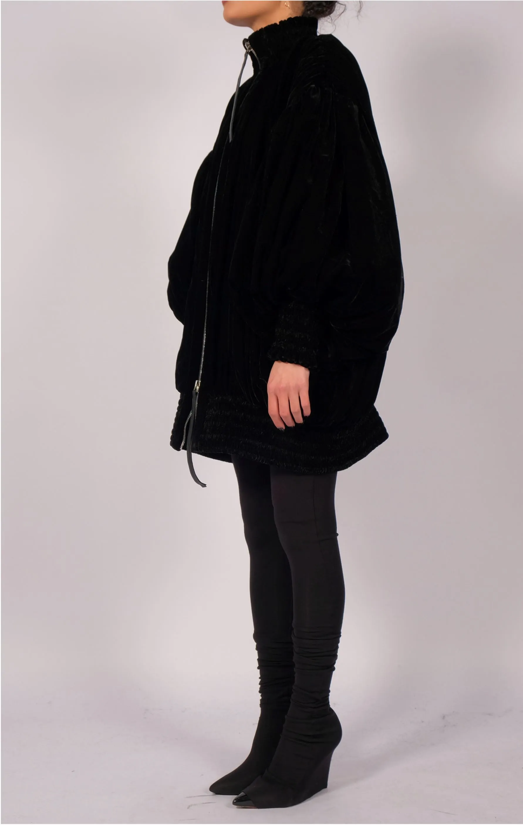 Padded Velvet Bomber