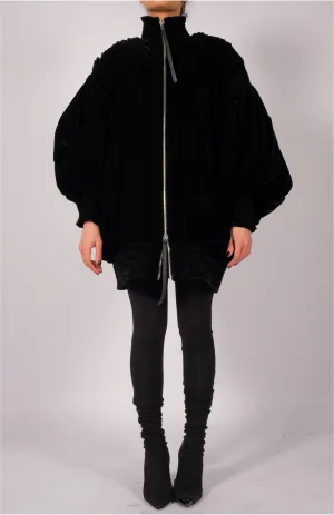 Padded Velvet Bomber