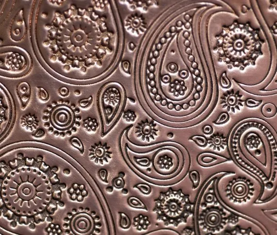 Paisley Textured Sheet Metal