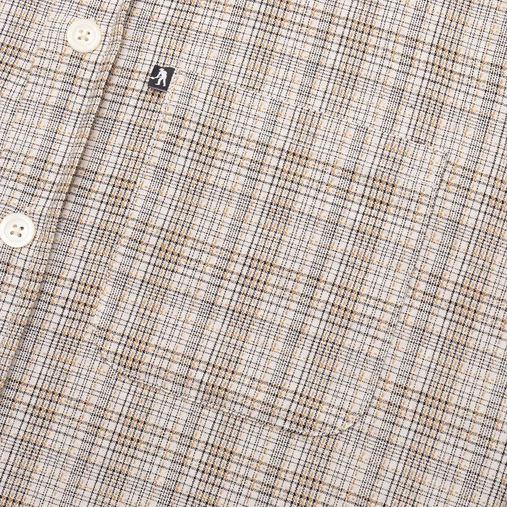 Pass~Port Workers Check Shirt Long Sleeve Black/Bronze