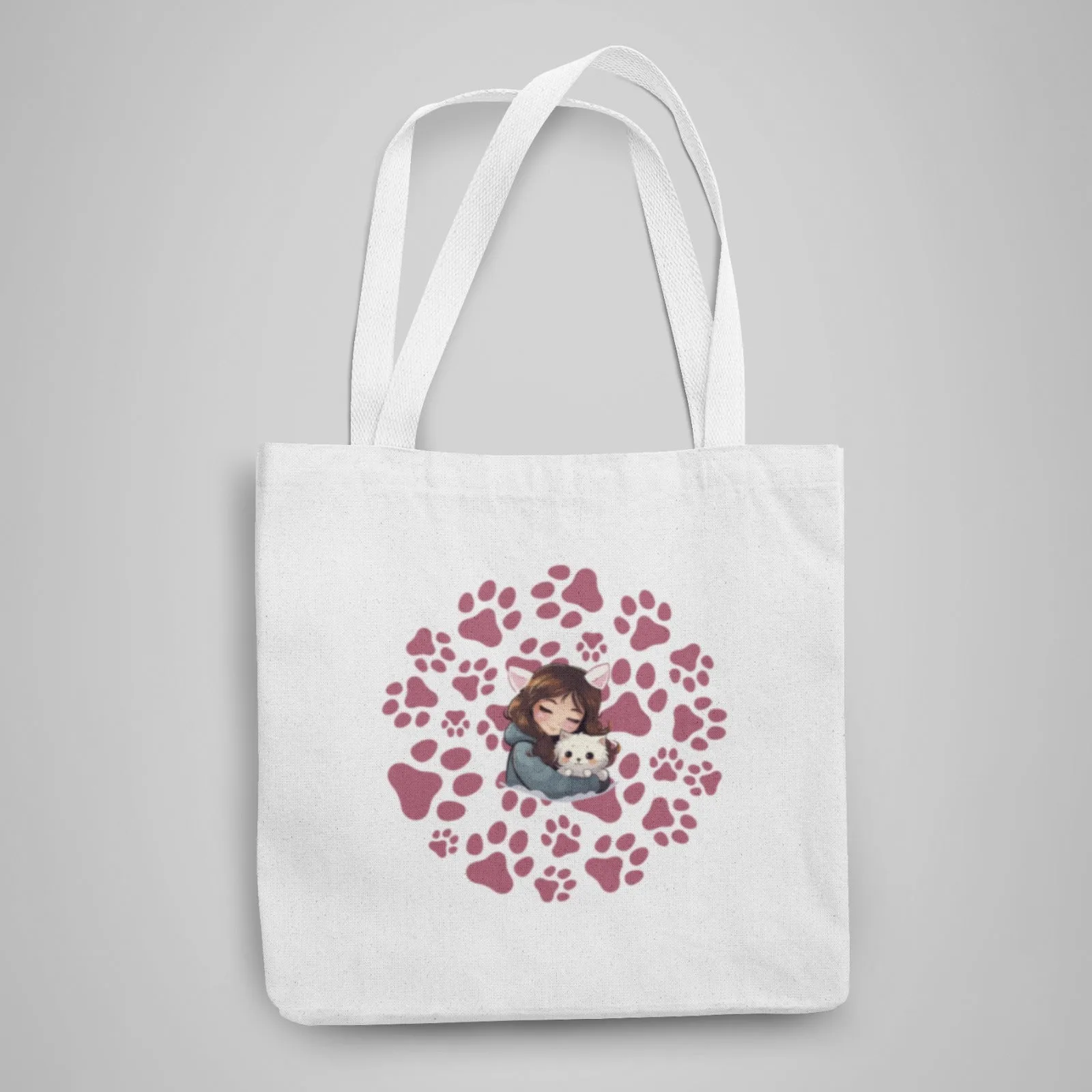 pawsome love Tote Bag With Zipper by @_spooky_pencil _