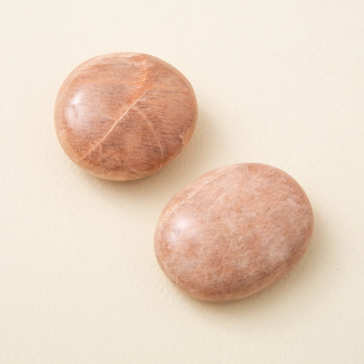 Peach Moonstone Pair of Littles