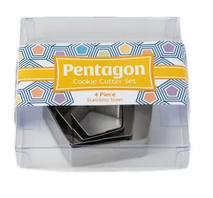Pentagon Cookie Cutter Set 4 pieces