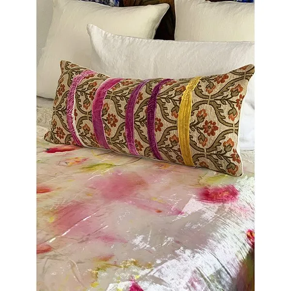 Peony Patchwork Lumbar Pillow - Pillowcases & Shams