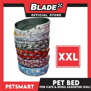 Pet Bed Soft and Comfortable Sleeping XXL (Assorted Colors and Designs) for Cats and Dogs