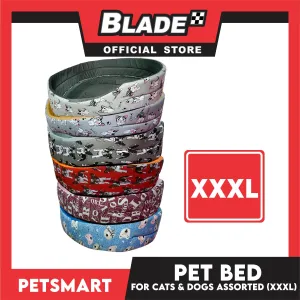 Pet Bed Soft and Comfortable Sleeping XXXL (Assorted Colors and Designs) for Cats and Dogs