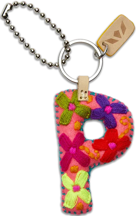 PINK FELT ALPHABET CHARMS
