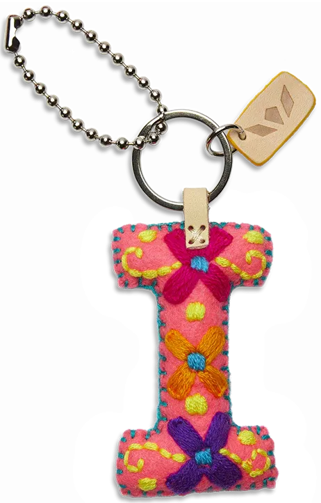 PINK FELT ALPHABET CHARMS