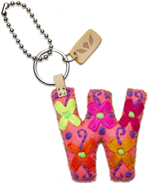 PINK FELT ALPHABET CHARMS