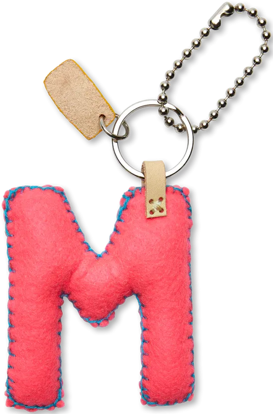 PINK FELT ALPHABET CHARMS