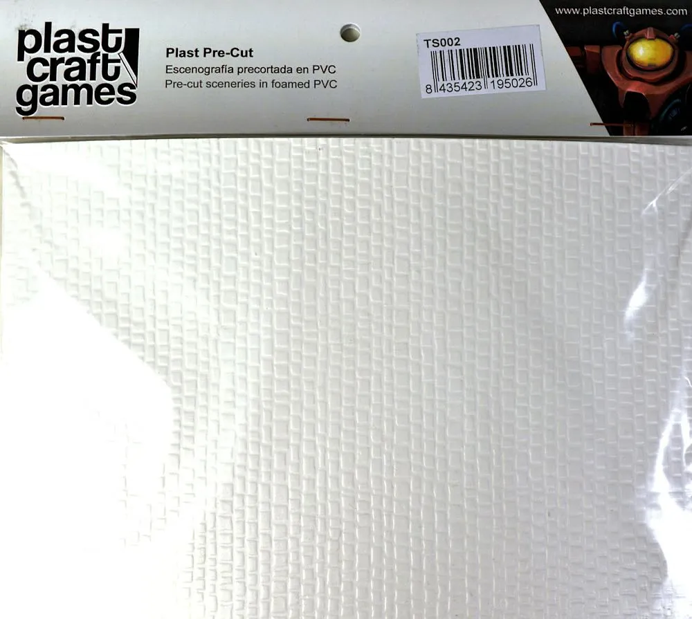Plast Craft Games: Textured Plastic Sheets - Cobblestones 28mm to 35mm Scale