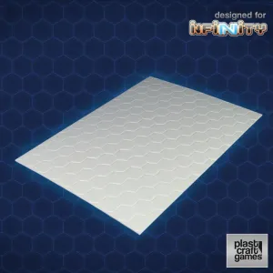 Plast Craft Games: Textured Plastic Sheets -Hexogon Tiles 28mm to 35mm Scale