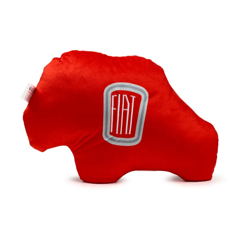 Plush Shaped Cushion - Red Fiat 500