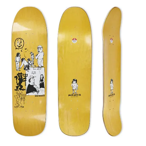Polar Skate Co "Boserio" 1991 Jr. shaped Skateboard Deck 8.65"